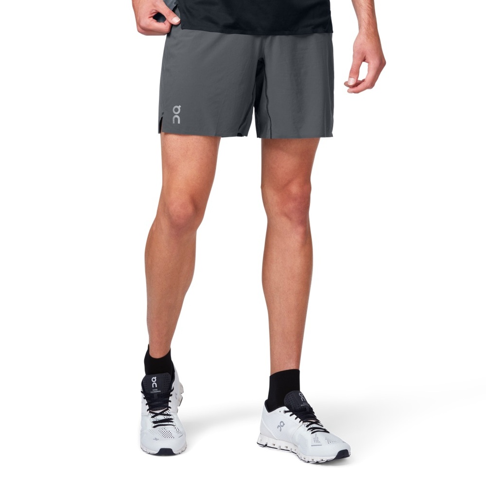 On running lightweight shorts - Small, Grey